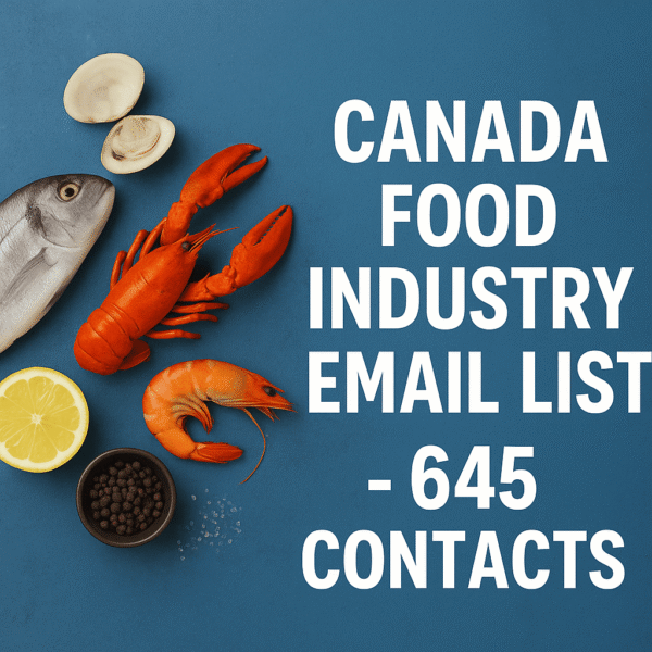 Canada Food Industry Email List