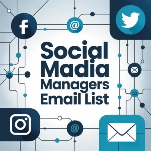 Social Media Managers Email List - 2k+ Verified SMM Leads