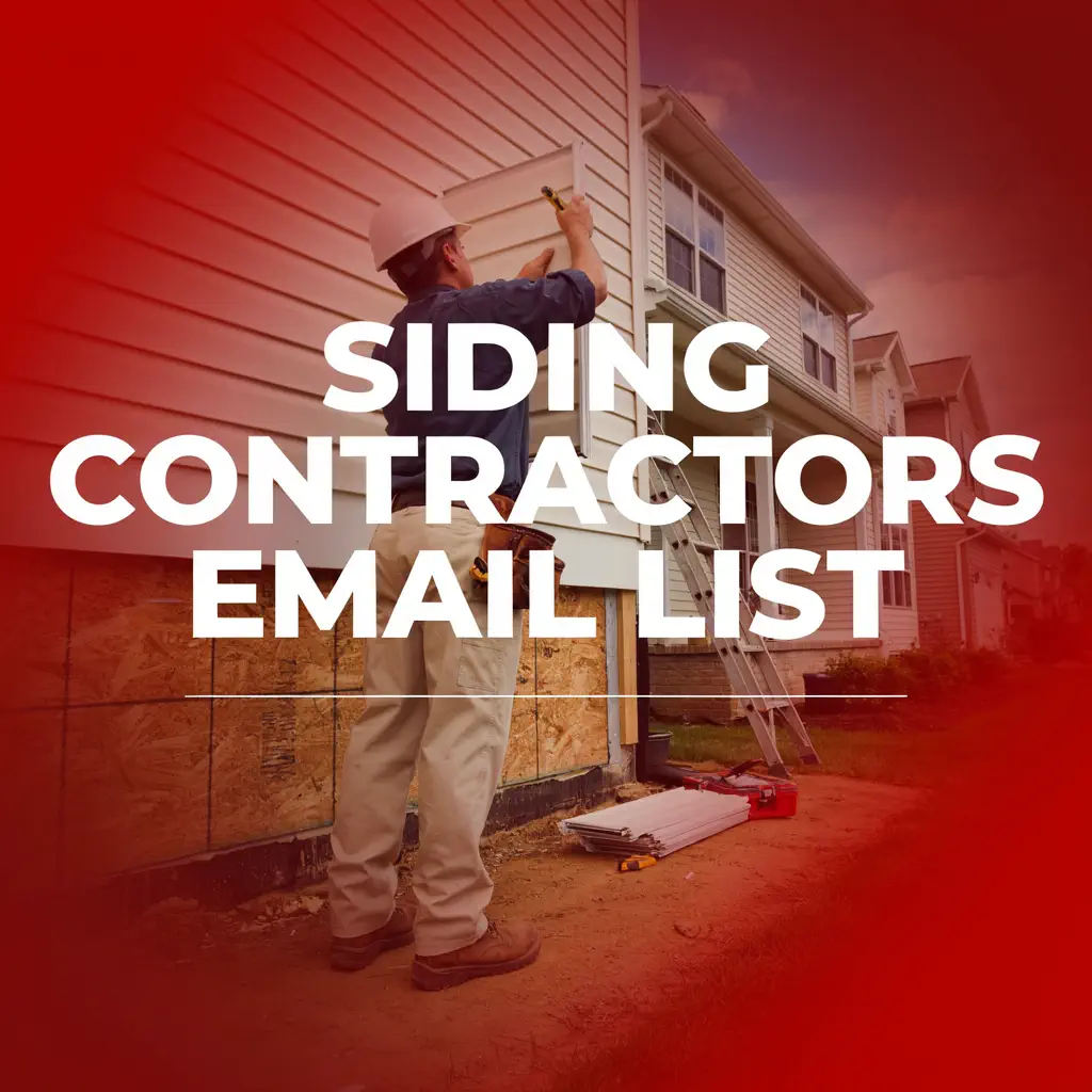 Siding Contractors Email List