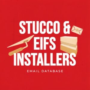 Stucco & EIFS Installers Email database